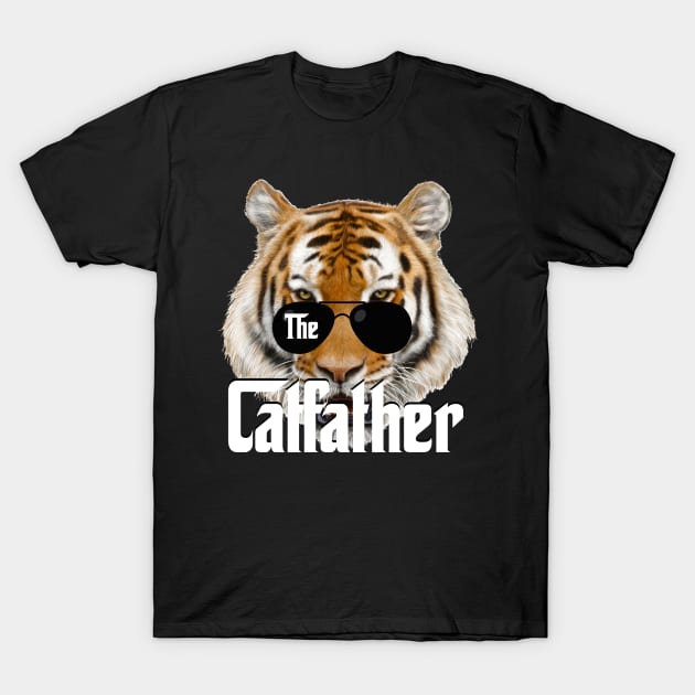 The Catfather Gangster Tiger Humor T-Shirt by creative